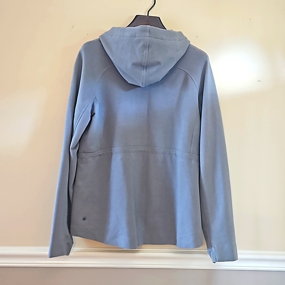Lululemon Gray Hooded Zip-up Jacket Sz 12 - Picture 5 of 6
